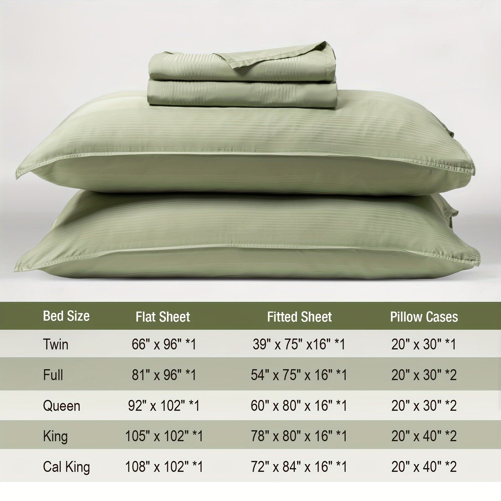 Sheet Set 3pcs\u002F4pcs, Striped Jacquard, 100% Viscose Derived From Bamboo, 16\