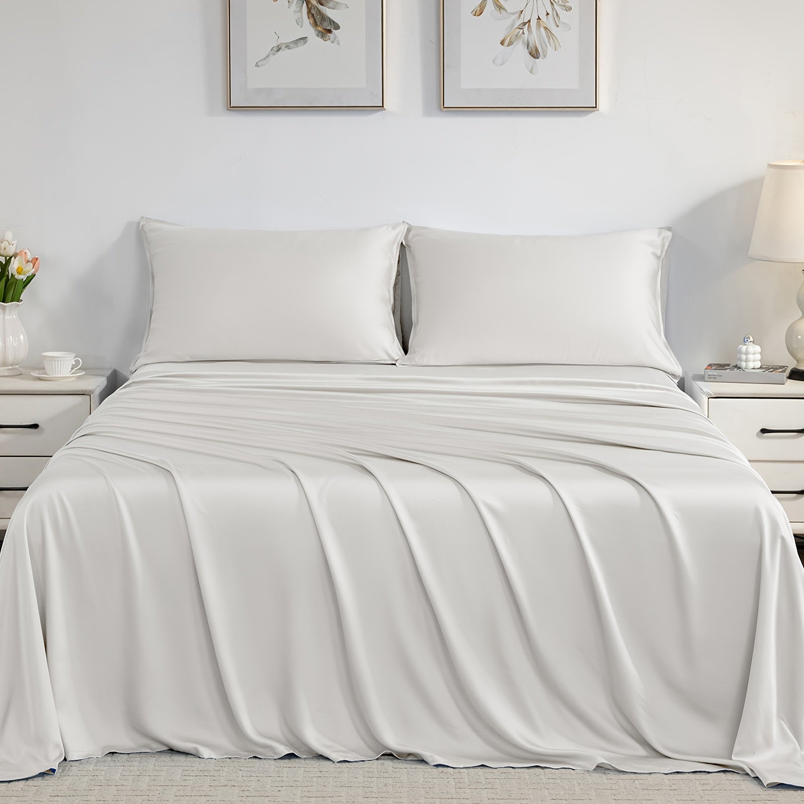 Sheet Set 3pcs\u002F4pcs, 100% Viscose Derived from Bamboo, 16\