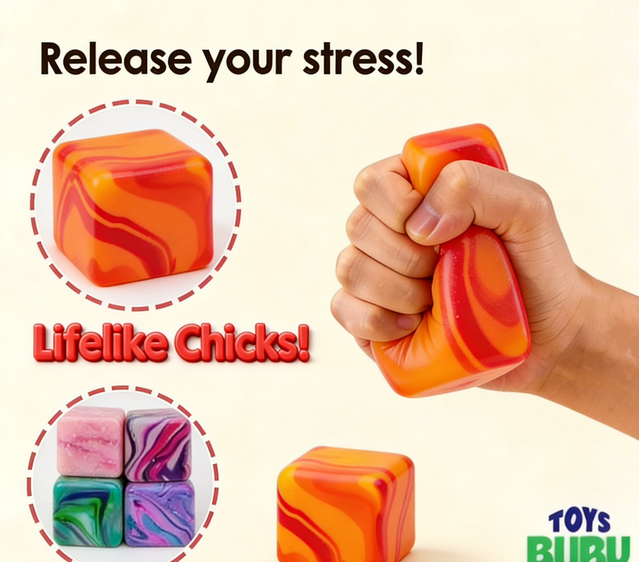 Swirl Needoh Nice Cube Ice Sugar Ball - Thick Glue/Gel