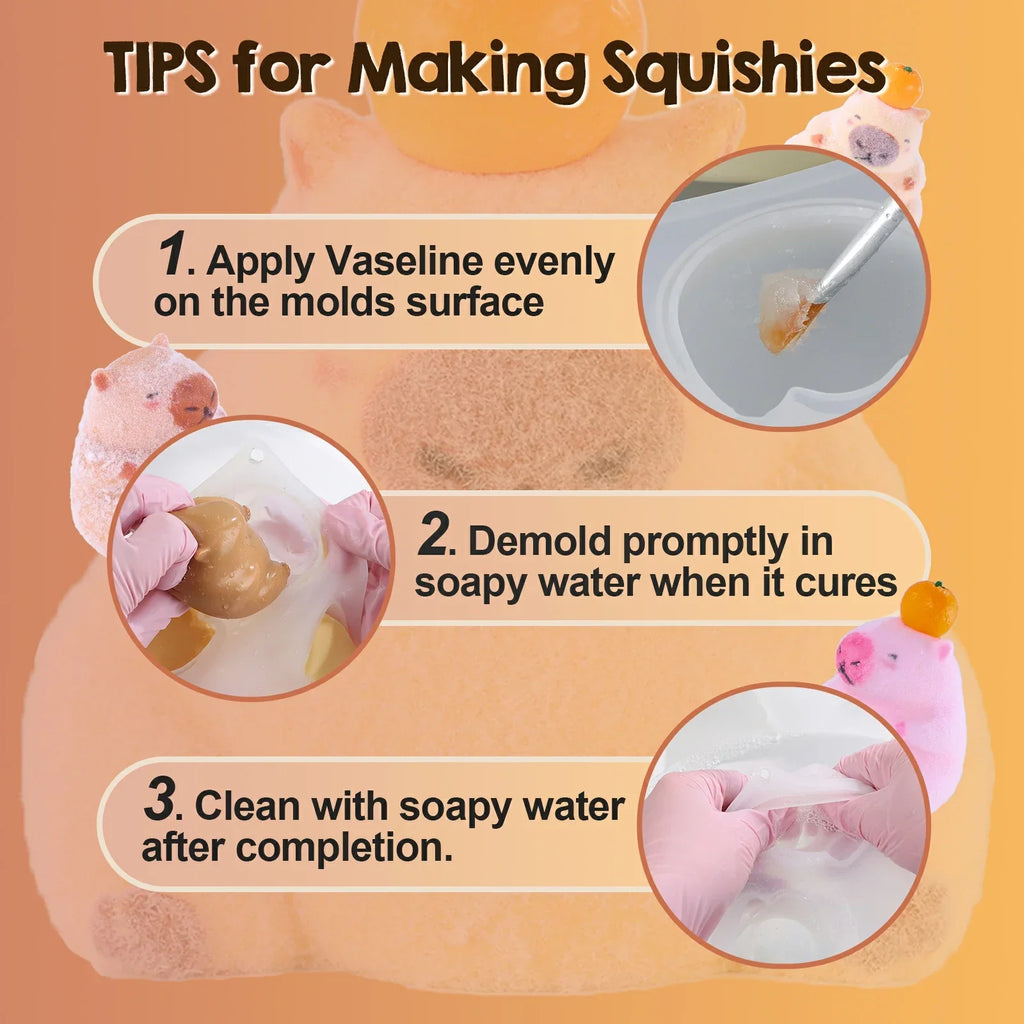 Capybara Taba Squishy Mold