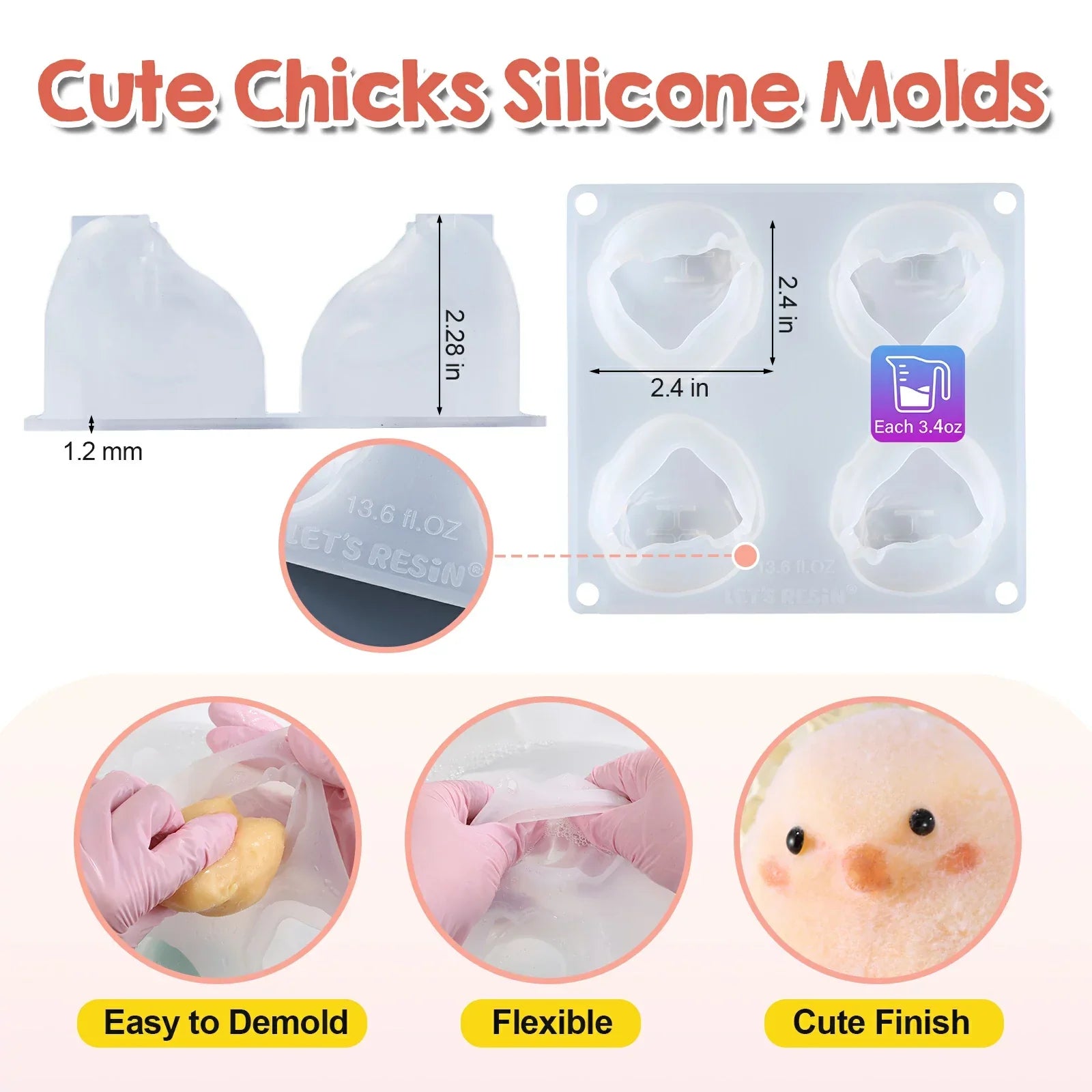Chick Taba Squishy Mold