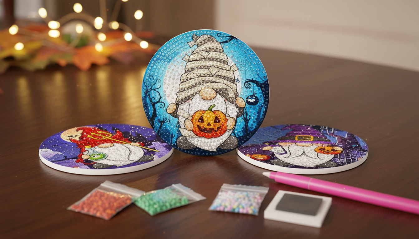 DIY Diamond Art Coasters