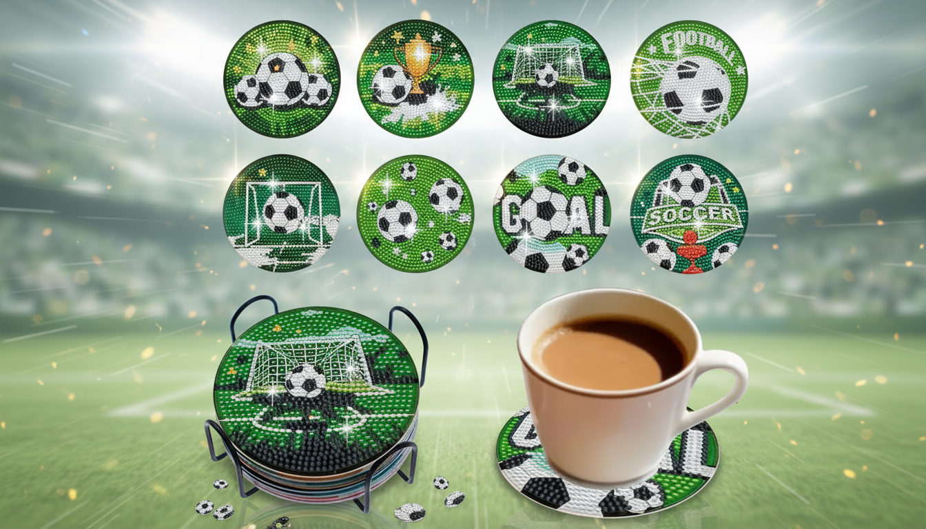 DIY Diamond Art Coasters