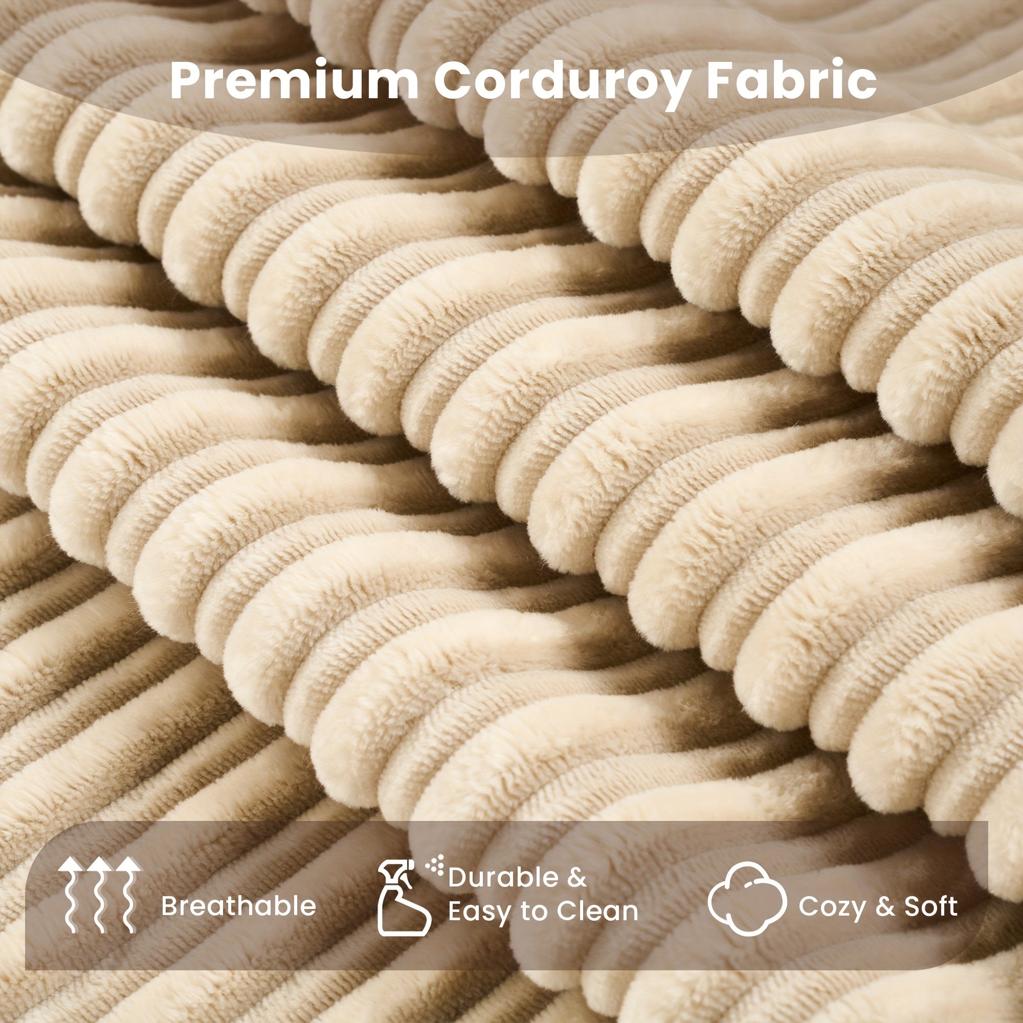 Folding Sofa Bed, Modern Floor Sofa with 2 Pillows, Convertible Corduroy Fabric Foam-Filled Sleeper Sofa Bed, 15\